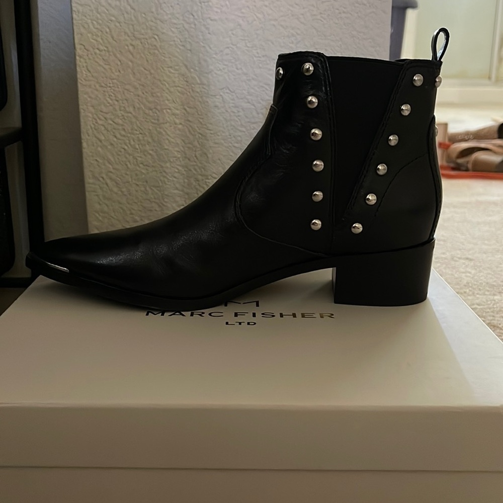 Marc Fisher Studded Black Boots never worn